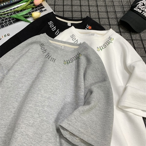 量大优 供视频  华夫格短袖T恤半袖男 HDX539-特P18图片