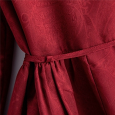 时尚宽松休闲新中式提花系腰带衬衫暗花短款小衫女，女装衬衫，水衣源