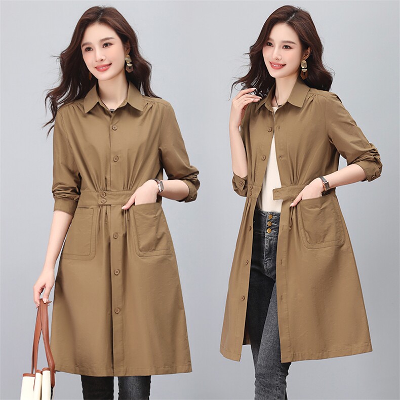 2023秋装新款中长款衬衫连衣裙，女装连衣裙，小林双子
