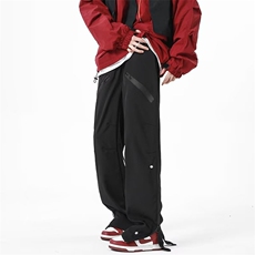 美式冲锋裤子男春秋款潮牌宽松高街直筒休闲工装裤CG938-P40，男装工装外套，星座1008-1