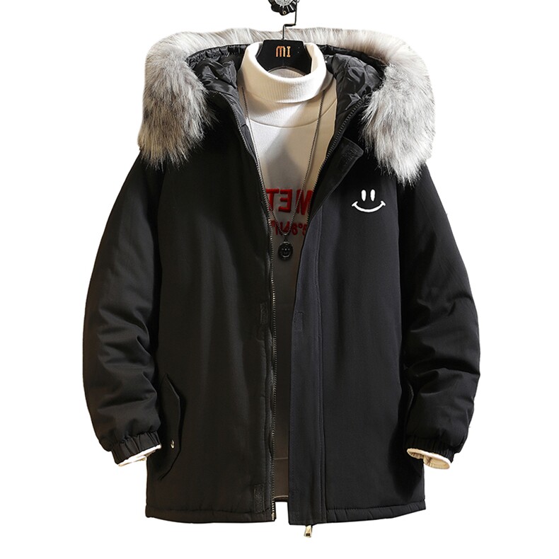 MM48204-P130冬季大毛领衣男士大码加厚袄男服砖墙,男装棉衣,电商A040A