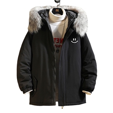 MM48204-P130冬季大毛领衣男士大码加厚袄男服砖墙，男装棉衣，电商A040A