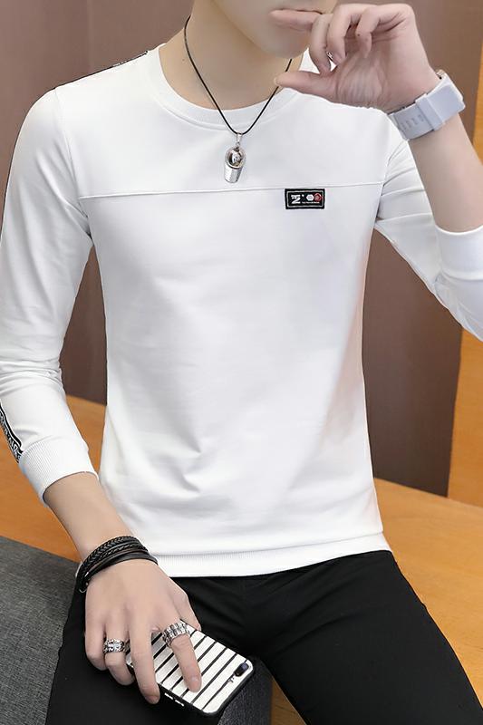 款6610-P35长袖t恤男士打底衫韩版潮流男装秋装春秋休闲卫衣,男装T恤,电商D310（原电商305）