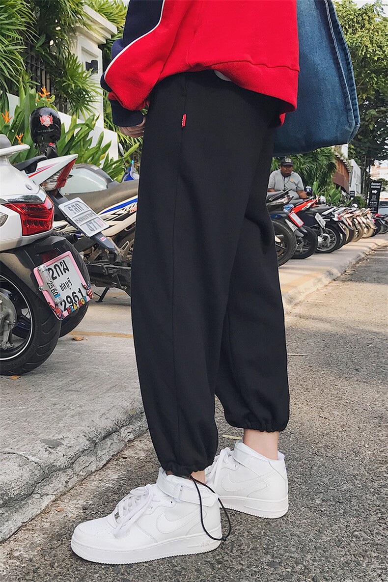 有报告新款韩版长裤男士运动裤束口卫裤九分裤子DS16T,男装休闲裤,电商A102