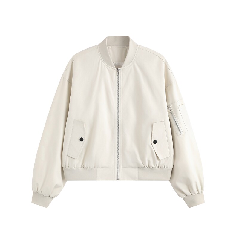 光板得物\唯品二开秋装女装短版立领棒球服夹克外套F601P55,男装夹克,电商A247B