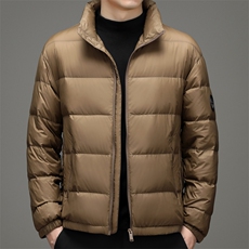 新款2023冬季羽绒服男装保暖白鸭绒外套中年爸爸装YYYR2138-P220，男装羽绒服，电商B212（原钱塘6029）