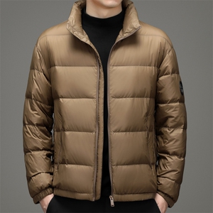 新款2023冬季羽绒服男装保暖白鸭绒外套中年爸爸装YYYR2138-P220图片