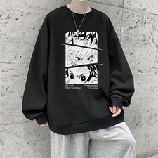 华夫格卫衣圆领卫衣男大码长袖t恤男外套HW76176-P30加绒款-P40，男装卫衣，电商A040