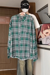 宽松格子衬衫男KD614-P5073图片