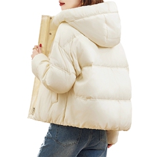 短款羽绒服女冬季2024年新款女款时尚洋气秋冬白鸭绒保暖外套，女装羽绒服，丽影随形