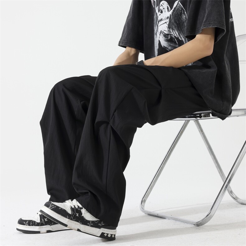 量大优供视频夏季直筒宽松阔腿男女休闲裤CK31特P28控58M-4XL,男装休闲裤,电商B325