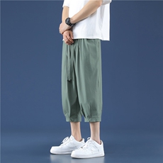 七分短裤男冰丝速干休闲裤子男夏季宽松透气百搭5016特批30，男装休闲裤，星座718-1