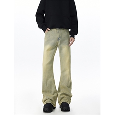 C315-W509现货特P38微喇袋花高质量猫须马骝牛仔裤(特P38限78)6，男装牛仔裤，电商C315