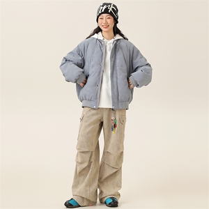 2025冬季新款男日系潮牌立领白鸭绒羽绒服加厚外套棉衣YR72-F255图片