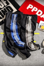 2019麒麟风日系冬季宽松大码男条纹运动加绒休闲裤K8191-P65，男装休闲裤，电商A001