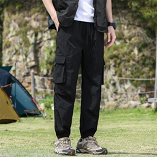 春夏季户外休闲裤男工装宽松束脚裤速干裤XZ310B-K8903-P40，男装休闲裤，星座310B