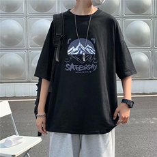 短袖t恤男士夏季潮牌vibe百搭宽松上衣ins韩版潮流印花T644-P20，男装T恤，星座512-2