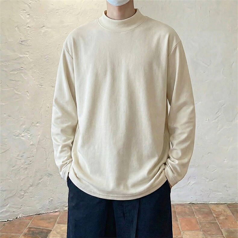 德绒半高领加绒打底衫【现货】C403A-T96-特P12.5加绒-特P20,男装T恤,电商C403A