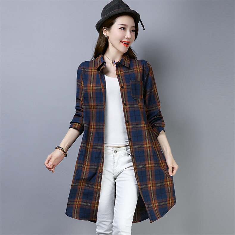 衬衫彩色格子修身显瘦时尚简约百搭2021年春季,女装衬衫,小林双子