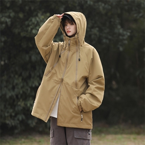 Cityboy情侣 时尚连帽冲锋衣外套夹克 团体班服图片