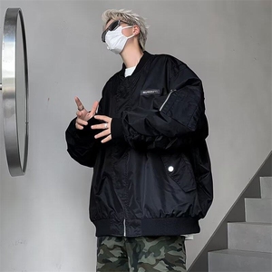 棒球服美式复古高街vibe外套男春秋潮牌小众飞行员夹克WT6866图片
