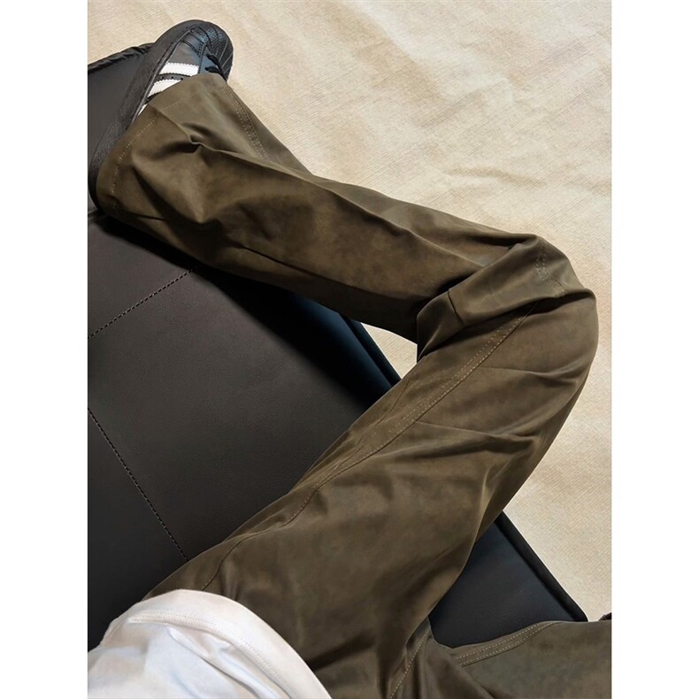 美式暗纹扎染工装裤男女弯刀裤子cleanfit微喇长裤潮LCK1300-P42,男装工装外套,星座1008