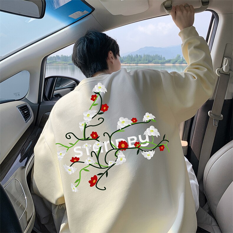 2025秋季新款男卫衣休闲印花wycm-3920卫衣圆领仿棉特批28控49,男装卫衣,星座605(原A050)