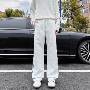 XK60022-P35 条纹休闲裤男春秋款潮牌痞帅炸街宽松运动裤青少年图片