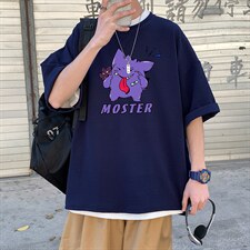 Q11087-P30春夏季七分袖t恤男大码五分袖男短袖中袖,男装T恤,电商A040