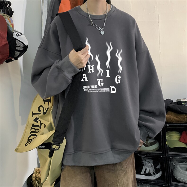 特P25控48秋冬新款男士圆领卫衣宽松休闲日常百搭上衣WQ2426,男装卫衣,电商B370