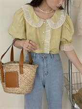 法式少女娃娃领小衫～，其它，DAP