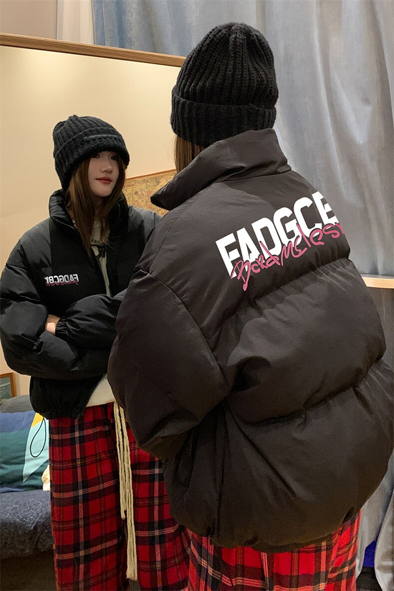 中性风冬季情侣美式时尚百搭立领加厚棉服MY65003特批75控118,男装棉衣,电商A268