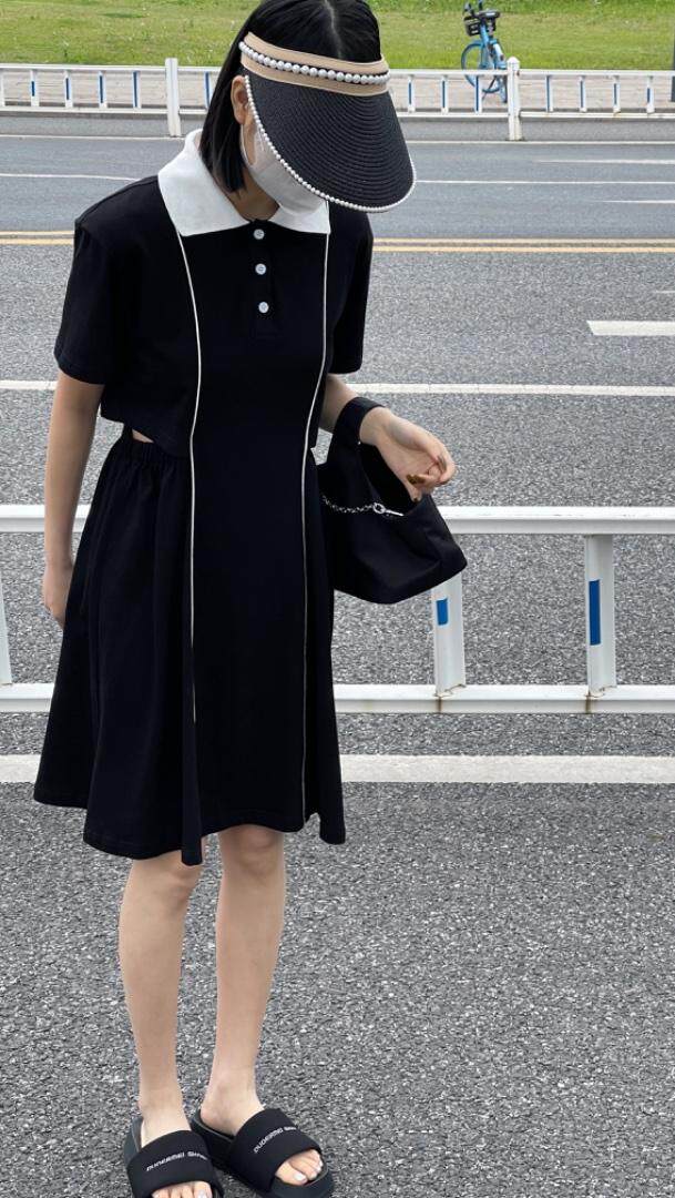 2022夏季Polo连衣裙，女装连衣裙，雷洛奇丽