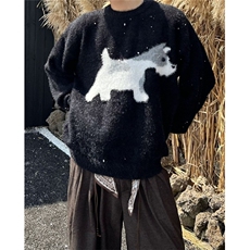 圆领毛衣男女秋冬新款宽松慵懒风针织衫情侣上衣MY459，男装针织衫/毛衣，星座1116A（原606A-3）