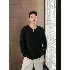 黑色美式弯刀卫裤男款秋冬宽松慵懒风加绒裤子cleanfit运动休闲裤，男装西服套装，星座506A