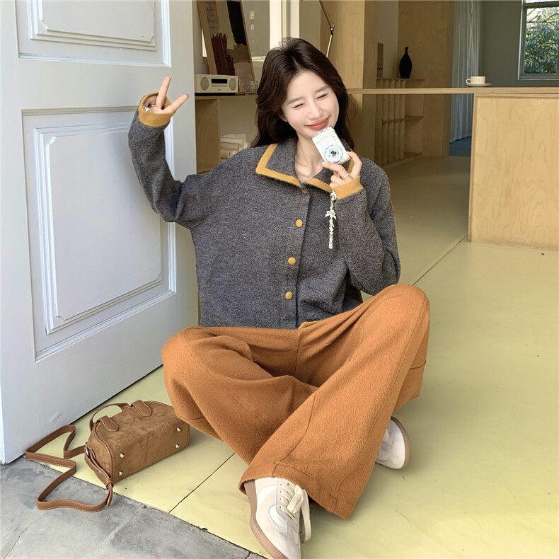 撞色拼接两件套套装P175288,女装套装/套裙,2C262