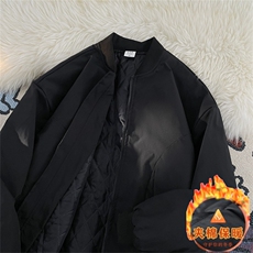 新款秋冬男士夹棉保暖夹克潮流复古时尚棒球服外套上衣，男装夹克，星座1013