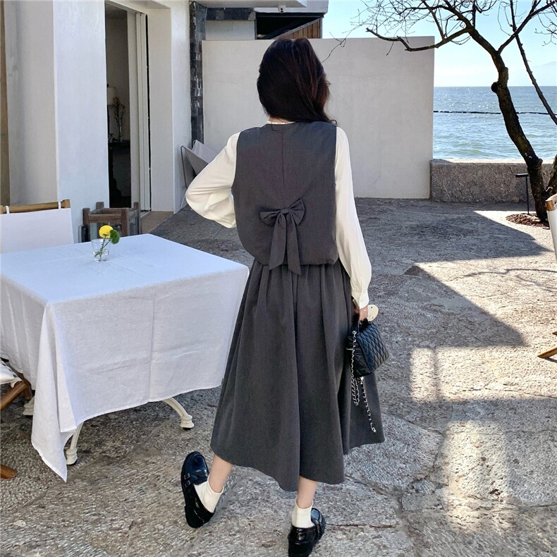 新款~衬衫+马甲+半裙休闲三件套套装裙2b237-6205-三件套p195k318,女装套装/套裙,2B237