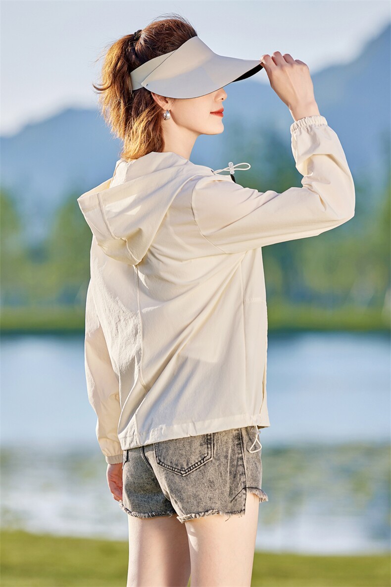 防晒衣女2024新款夏季户外薄款透气今年流行爆款上衣防晒服短外套,女装防晒衣,以桐