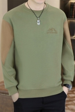 秋冬新款男士休闲时尚圆领60棉套头卫衣打底衫L801-P47-加绒P52，男装T恤，星座310B-3