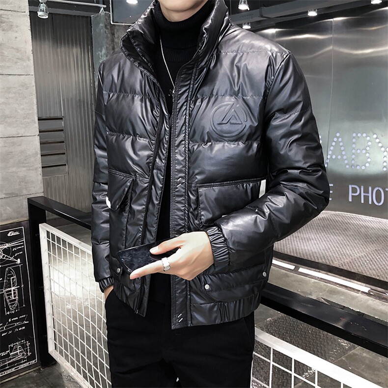 312A-9903-P1752025冬季新款时尚羽绒服韩版皮外套男80%白鸭绒A,男装羽绒服,星座312A-5