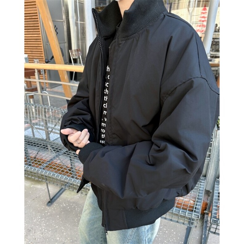 冬季美式潮牌短款棉服男飞行服夹克高级高街休闲宽松情侣棉衣外套,男装夹克,星座505-2（原电商A260-1)