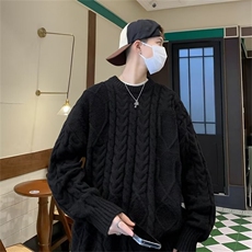 针织衫男韩版潮流文艺帅气百搭2024冬季新款ins毛衣外套MZ390-P51，男装针织衫/毛衣，星座412-3