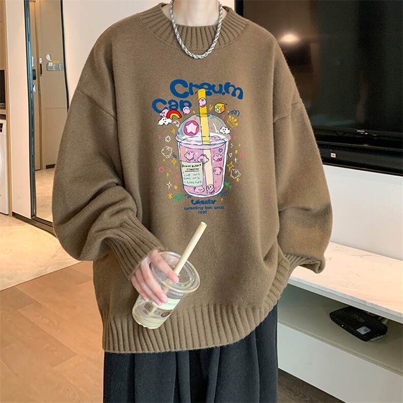 半高领毛衣男士大码针织衫男毛线衣男M18332-P45加绒款-P65,男装针织衫/毛衣,电商A040