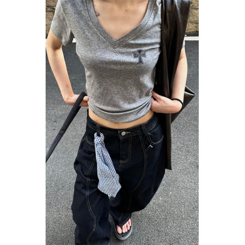 网红款高街美式其他解构弯刀牛仔裤P54Y9198,男装牛仔裤,星座1112-1