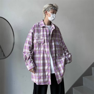 衬衫男长袖2024新款潮牌秋装上衣痞帅休闲衬衣外套男春秋季图片