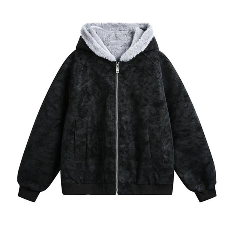 现货高品质美式高街冬季重磅座山雕大毛毛领pu皮棉衣男女加厚外套，男装皮衣，电商A443