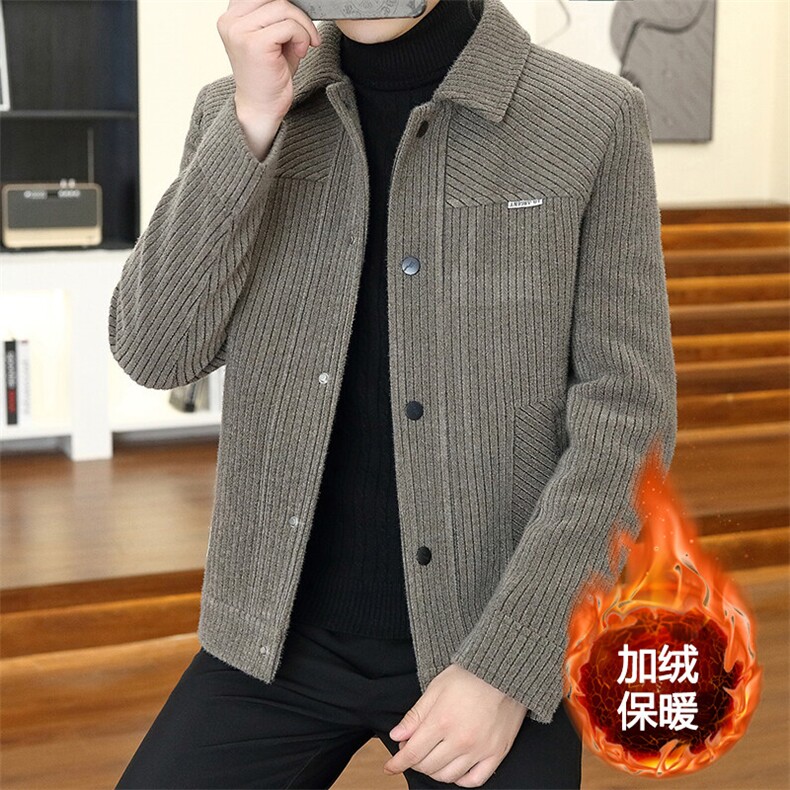 直播翻领毛呢大衣短款夹克商务休闲外套上衣男D21P145控238,男装毛呢大衣,电商B226-2（原B217-2）