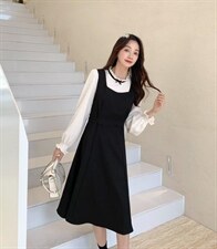 韩版淑女时尚连衣裙，女装连衣裙，E莎