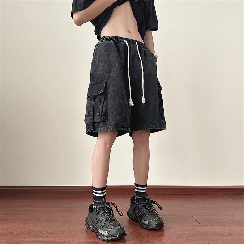 美式高街工装休闲裤男夏季青少年潮流痞帅宽松裤子DK1073-P45,男装牛仔裤,星座308B-1